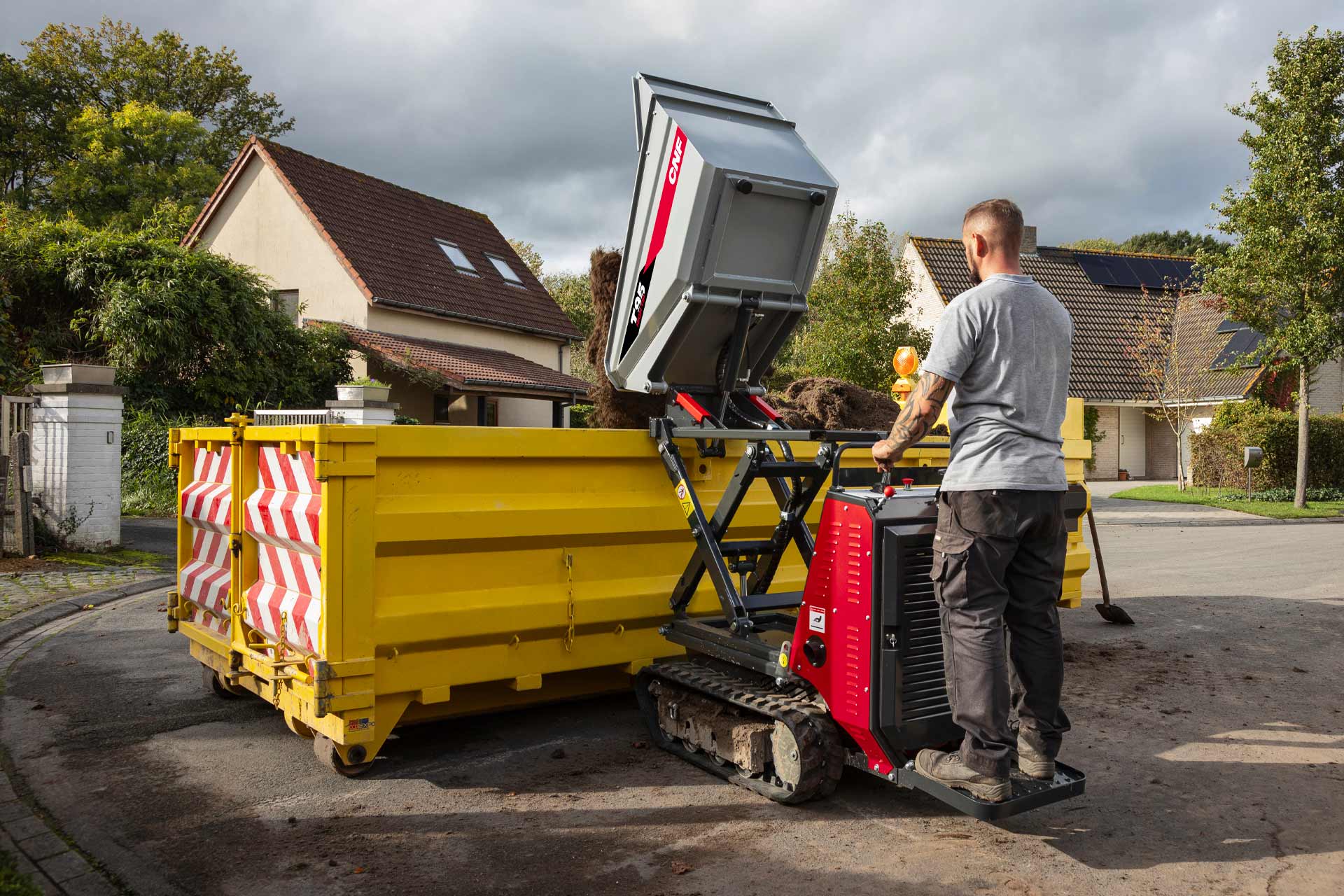 Minidumper CNF e cassoni scarrabili: l’abbinamento perfetto per gestire materiali in cantiere
